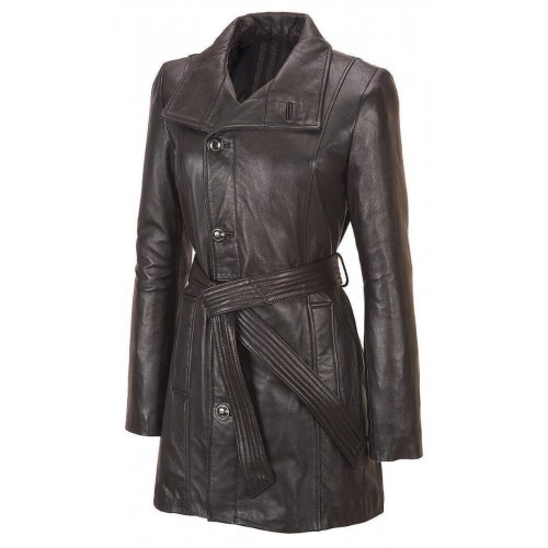Leather Fashion Wears Ladies Coat